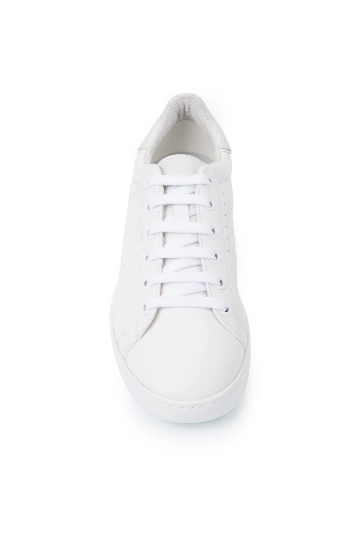 Geox Kadın Beyaz Jaysen Bağcıklı Deri Sneaker - Image 4