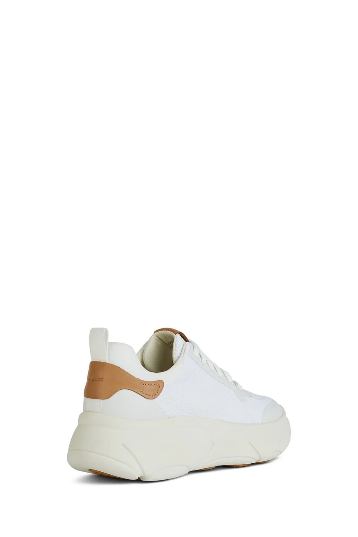 Geox Kadın Beyaz Nebula Bağcıklı Kalın Tabanlı Deri Sneaker - Image 2