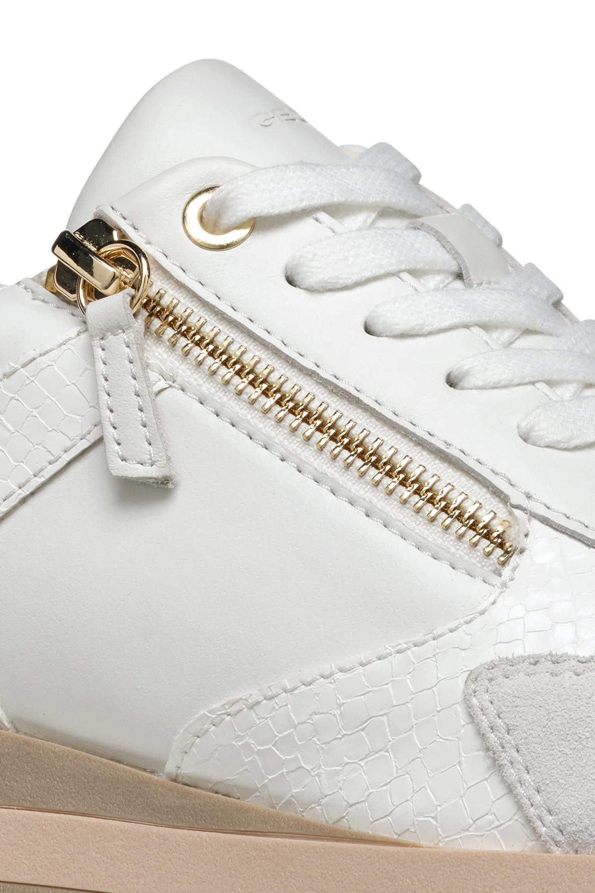 Geox Kadın Beyaz New Kency Bağcıklı Kalın Tabanlı Sneaker - Image 8