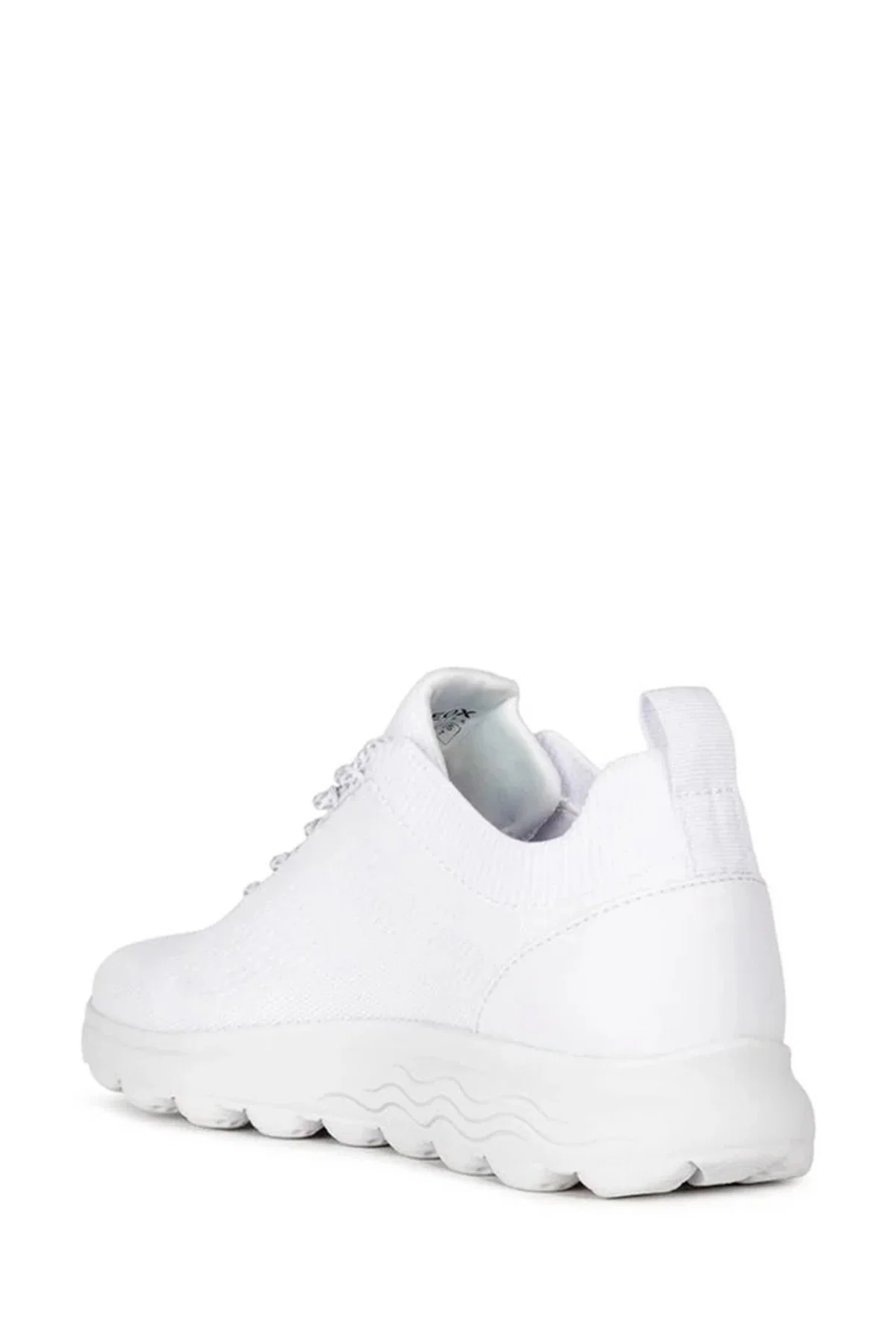 Geox Kadın Beyaz Spherica Bağcıklı Deri Sneaker - Image 4