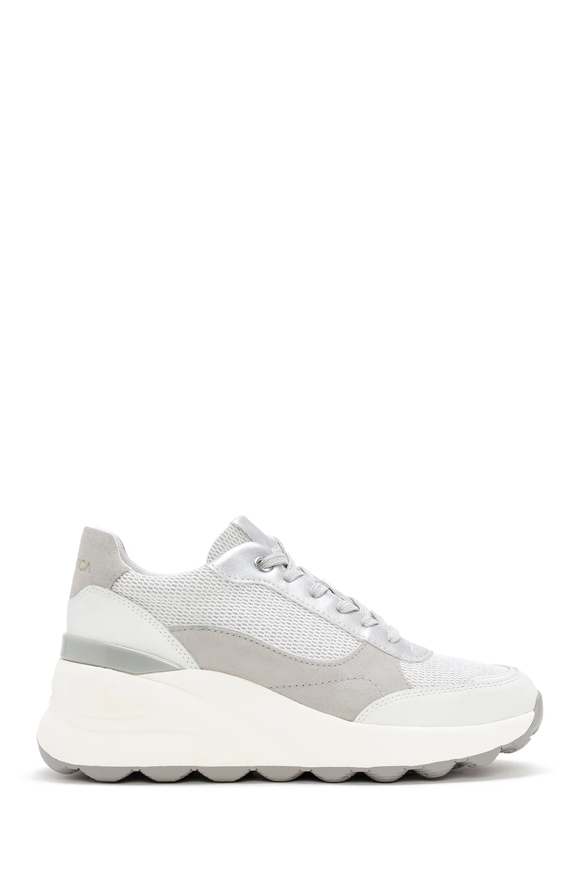 Geox Kadın Beyaz Spherica Bağcıklı Deri Sneaker