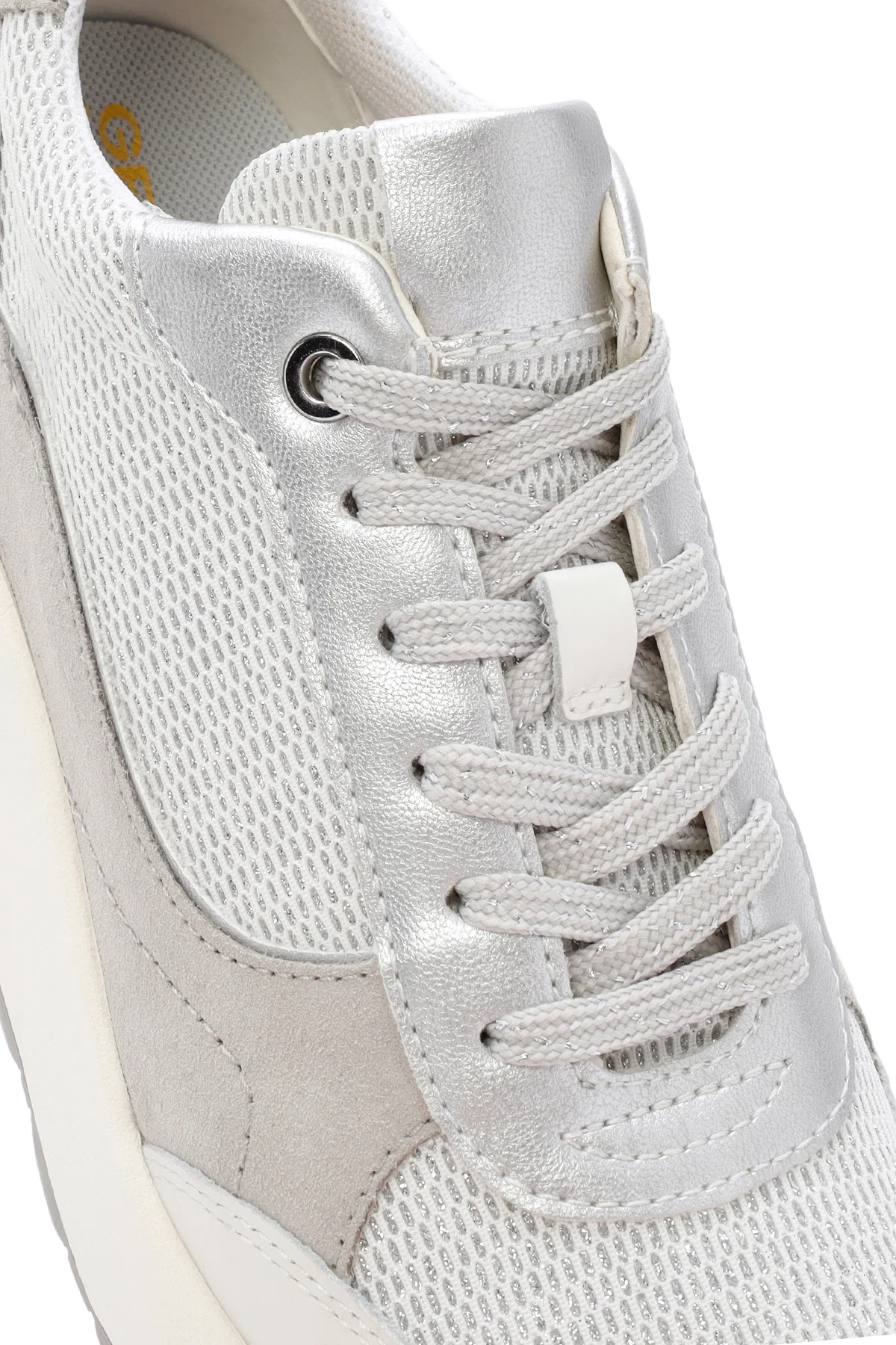 Geox Kadın Beyaz Spherica Bağcıklı Deri Sneaker - Image 10