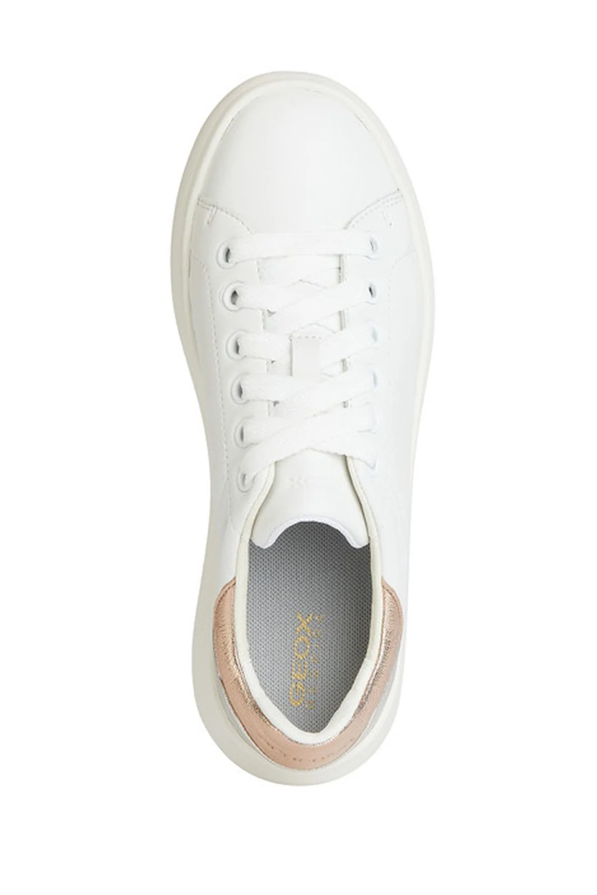 Geox Kadın Beyaz Spherica Ec4.1 Bağcıklı Deri Sneaker - Image 5