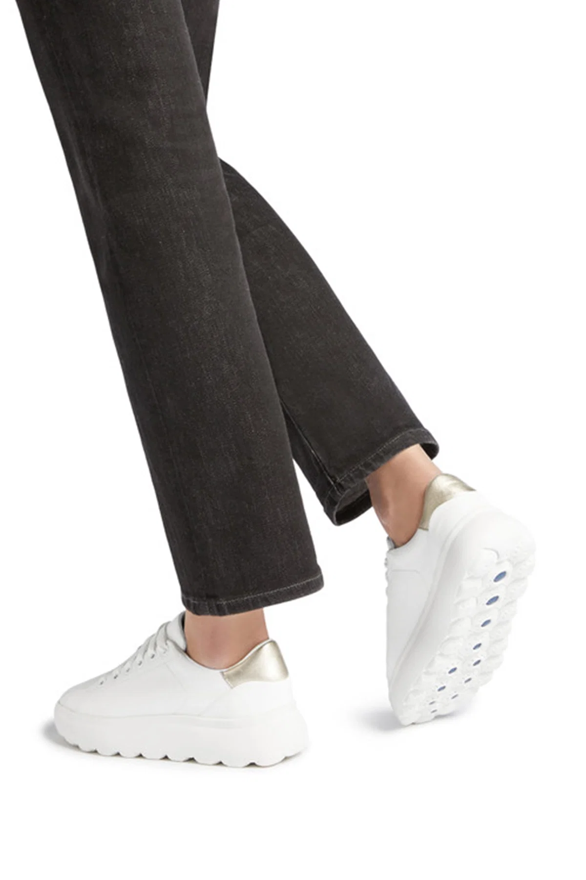 Geox Kadın Beyaz Spherica Ec4.1 Deri Bağcıklı Sneaker - Image 2