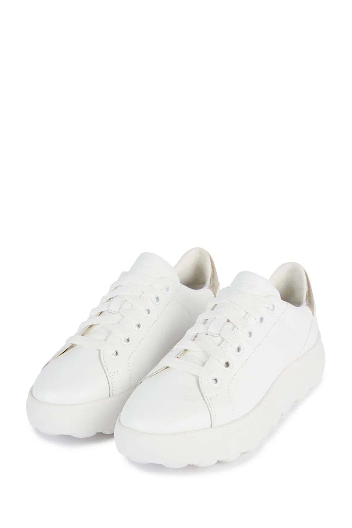 Geox Kadın Beyaz Spherica Ec4.1 Deri Bağcıklı Sneaker - Image 3