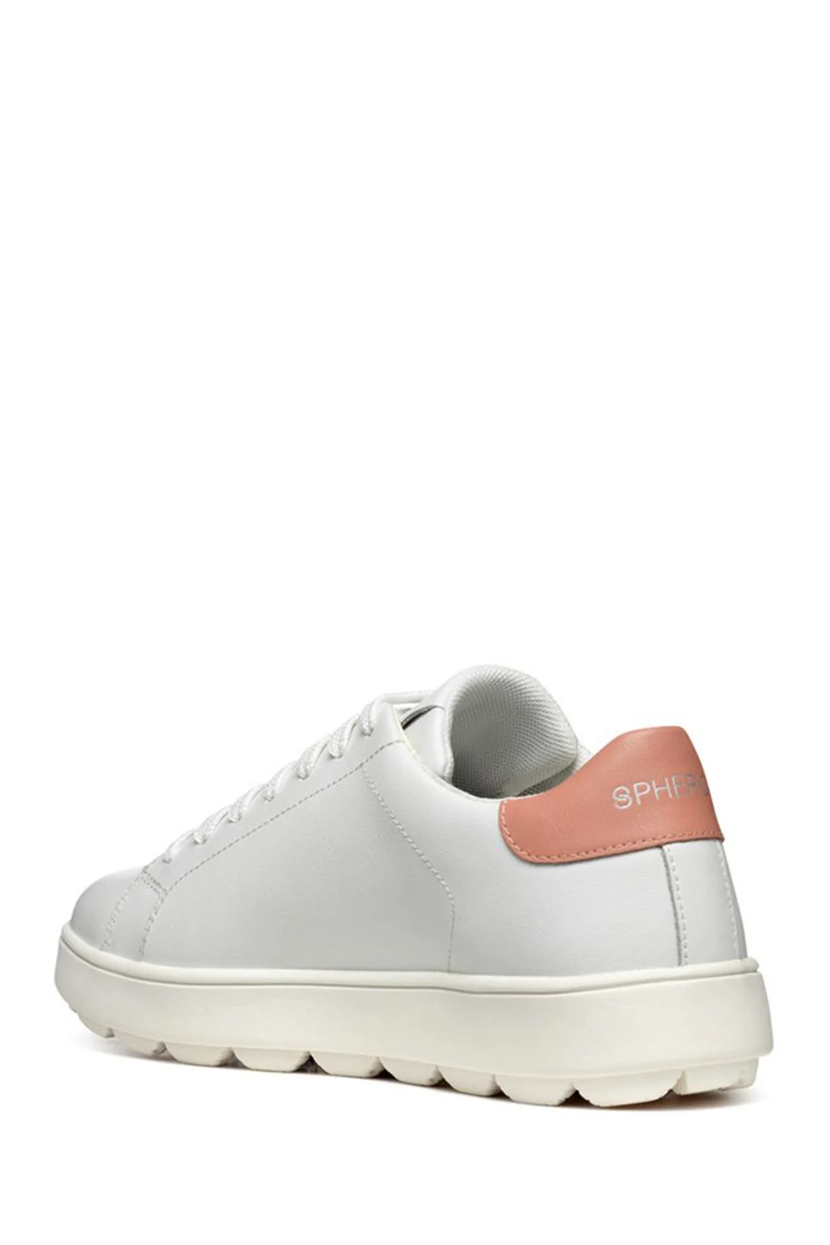 Geox Kadın Beyaz Spherica Ecub-1 Bağcıklı Deri Sneaker - Image 2