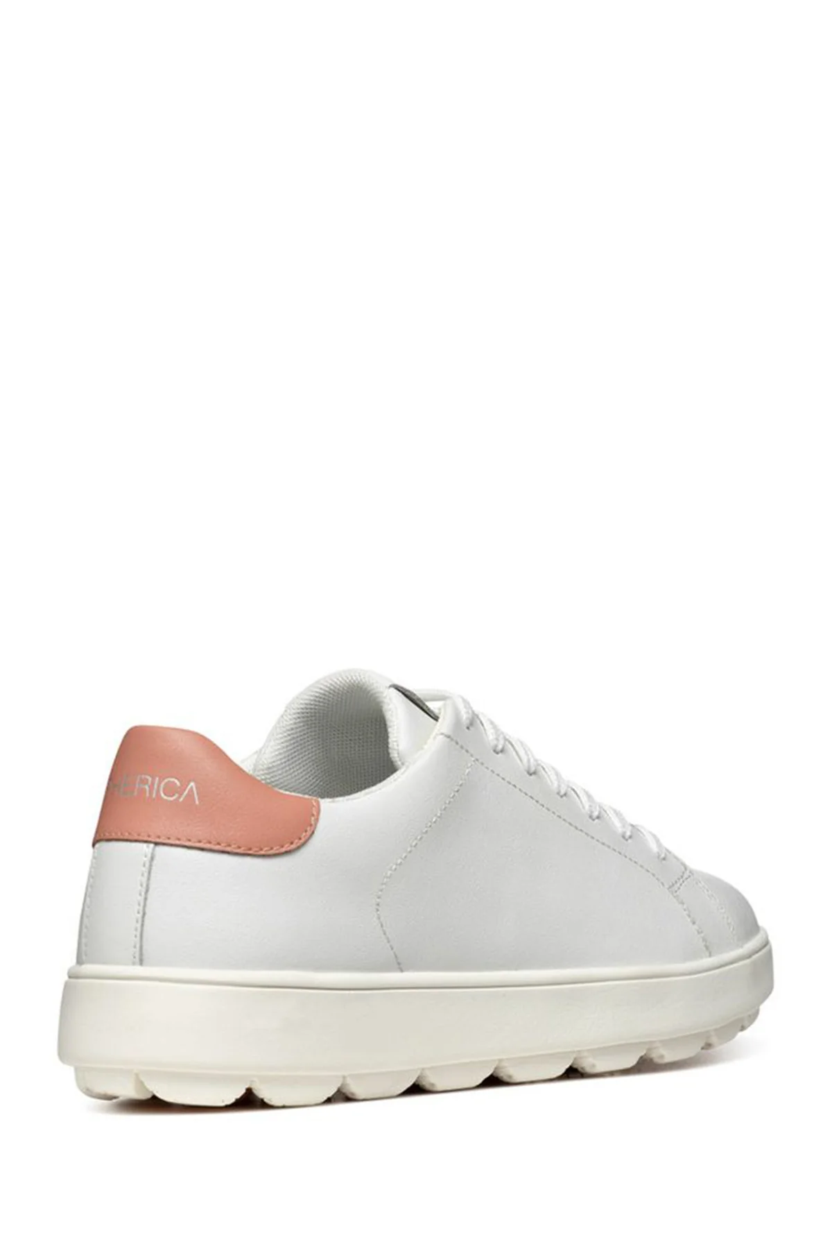 Geox Kadın Beyaz Spherica Ecub-1 Bağcıklı Deri Sneaker - Image 4