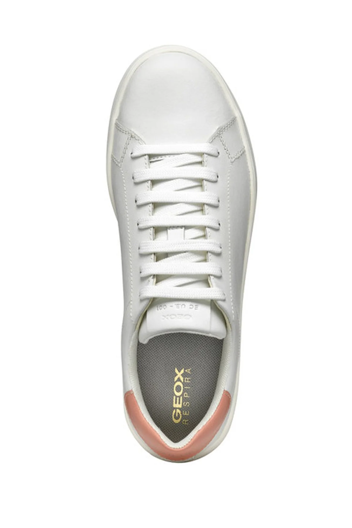 Geox Kadın Beyaz Spherica Ecub-1 Bağcıklı Deri Sneaker - Image 5