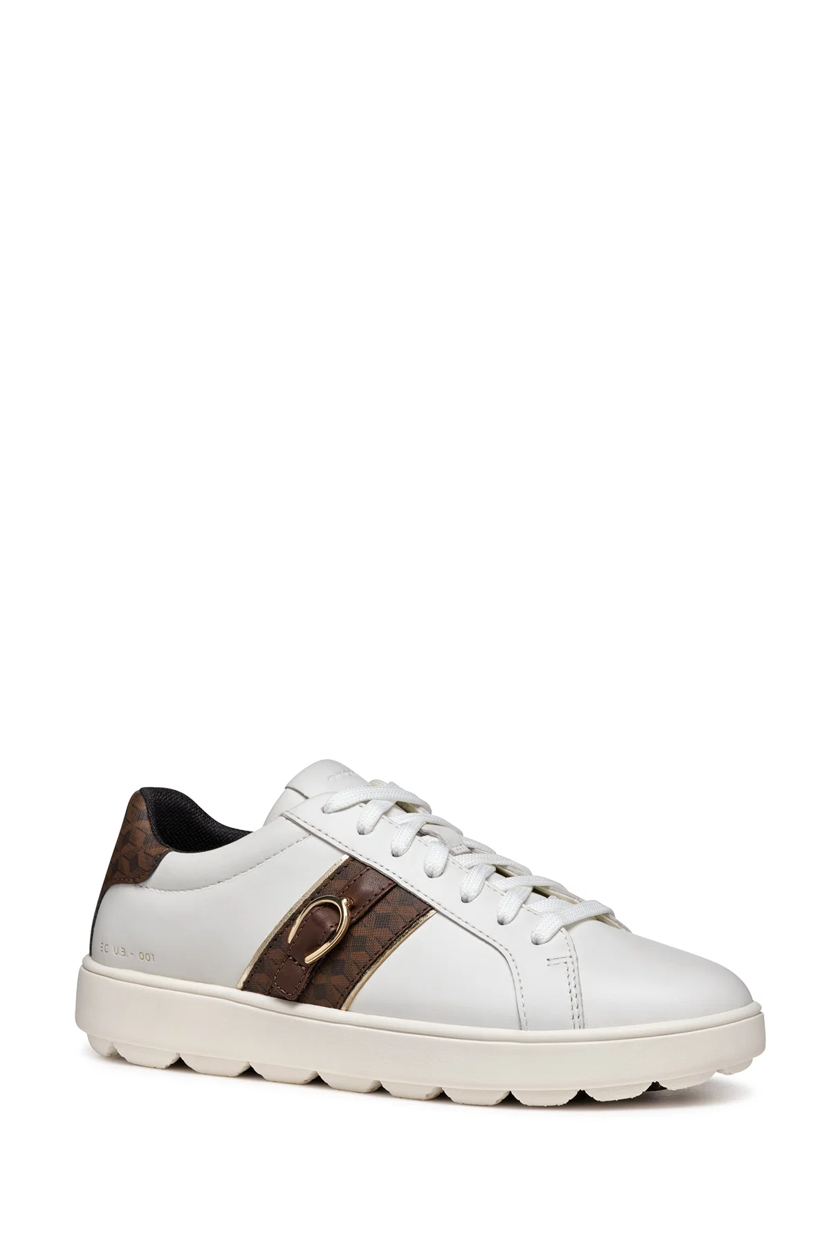 Geox Kadın Beyaz Spherica Ecub-1 Bağcıklı Deri Sneaker - Image 3
