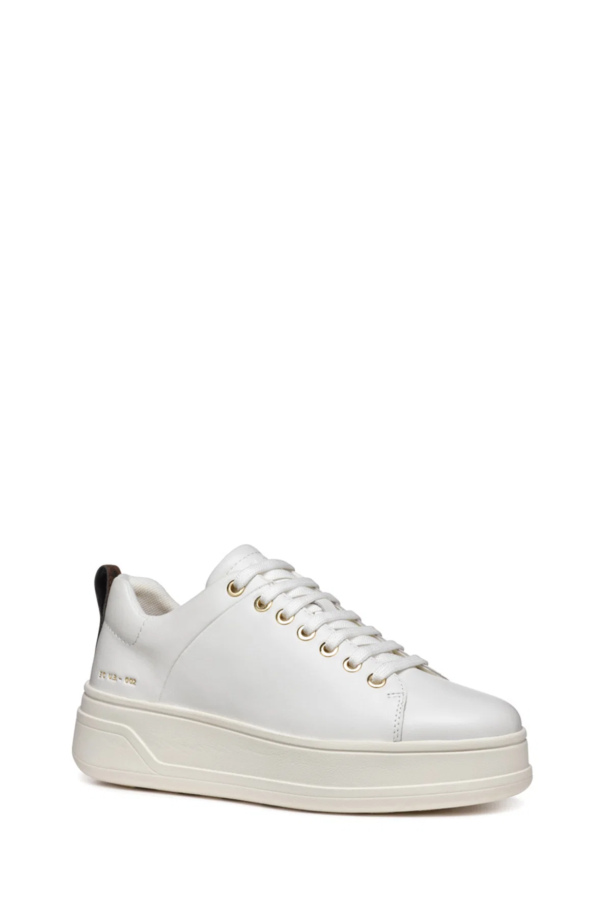 Geox Kadın Beyaz Spherica Ecub-2 Bağcıklı Deri Sneaker - Image 4