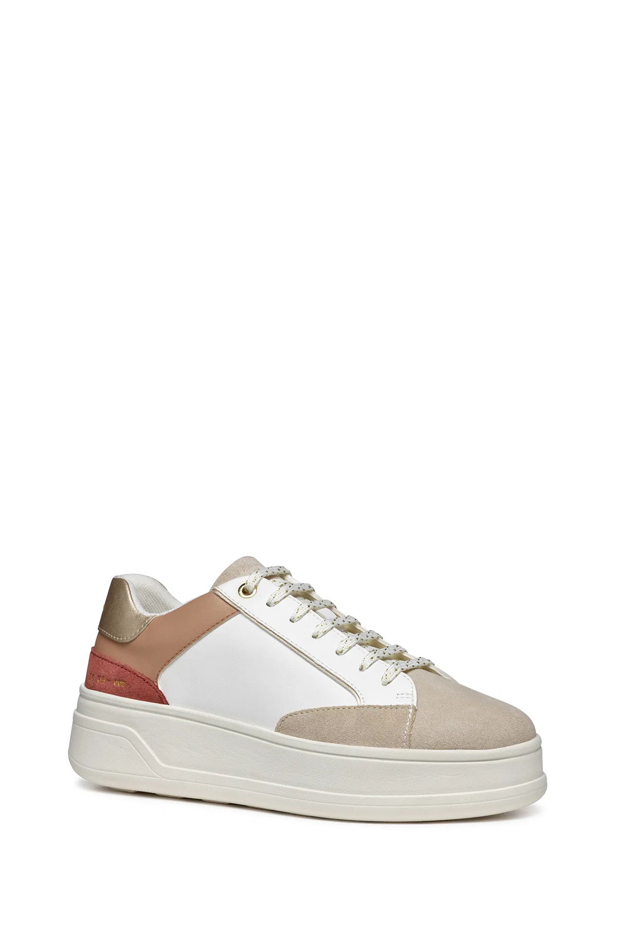 Geox Kadın Beyaz Spherica Ecub-2 Bağcıklı Deri Sneaker - Image 3