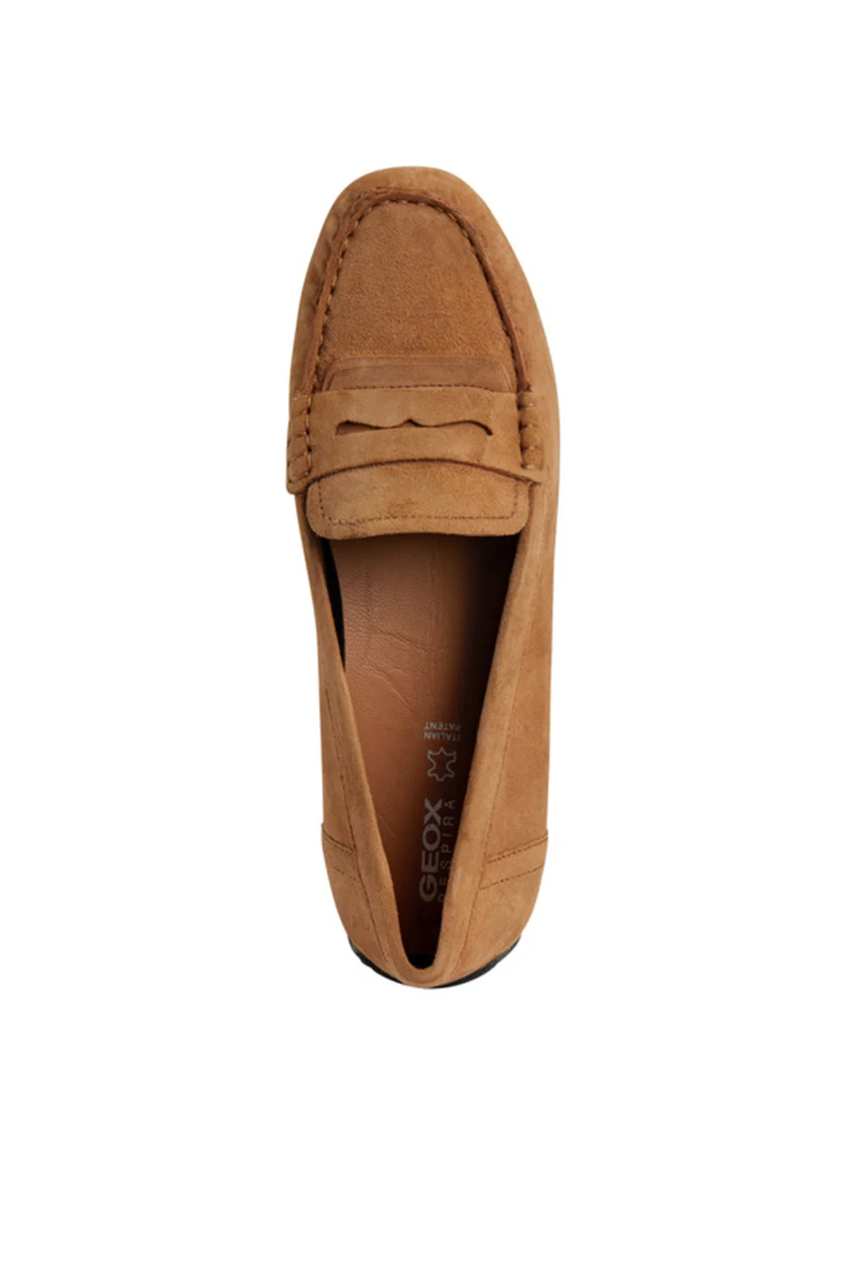 Geox Kadın Camel Kosmopolis + Grip Süet Deri Loafer - Image 5