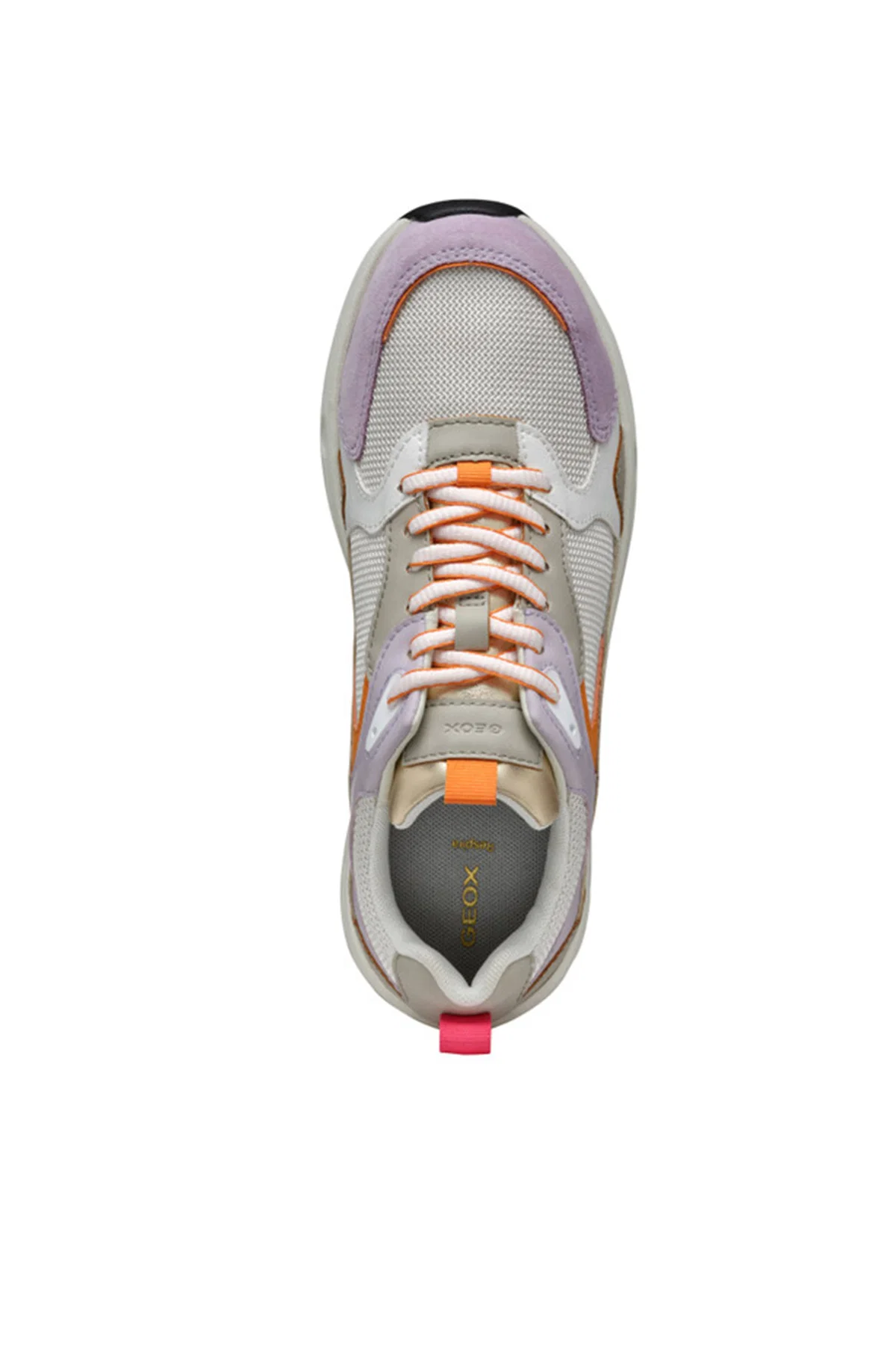 Geox Kadın Çok Renkli Zarvia Bağcıklı Kalın Tabanlı Deri Sneaker - Image 5