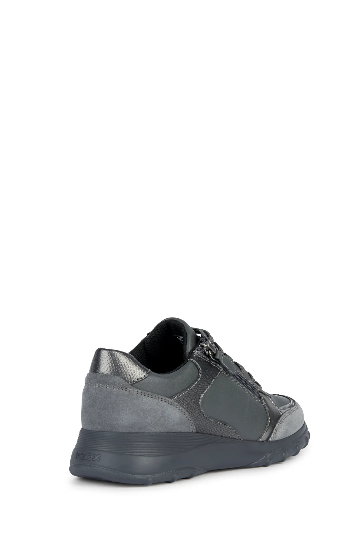 Geox Kadın Gri Alleniee Süet Detaylı Sneaker - Image 4