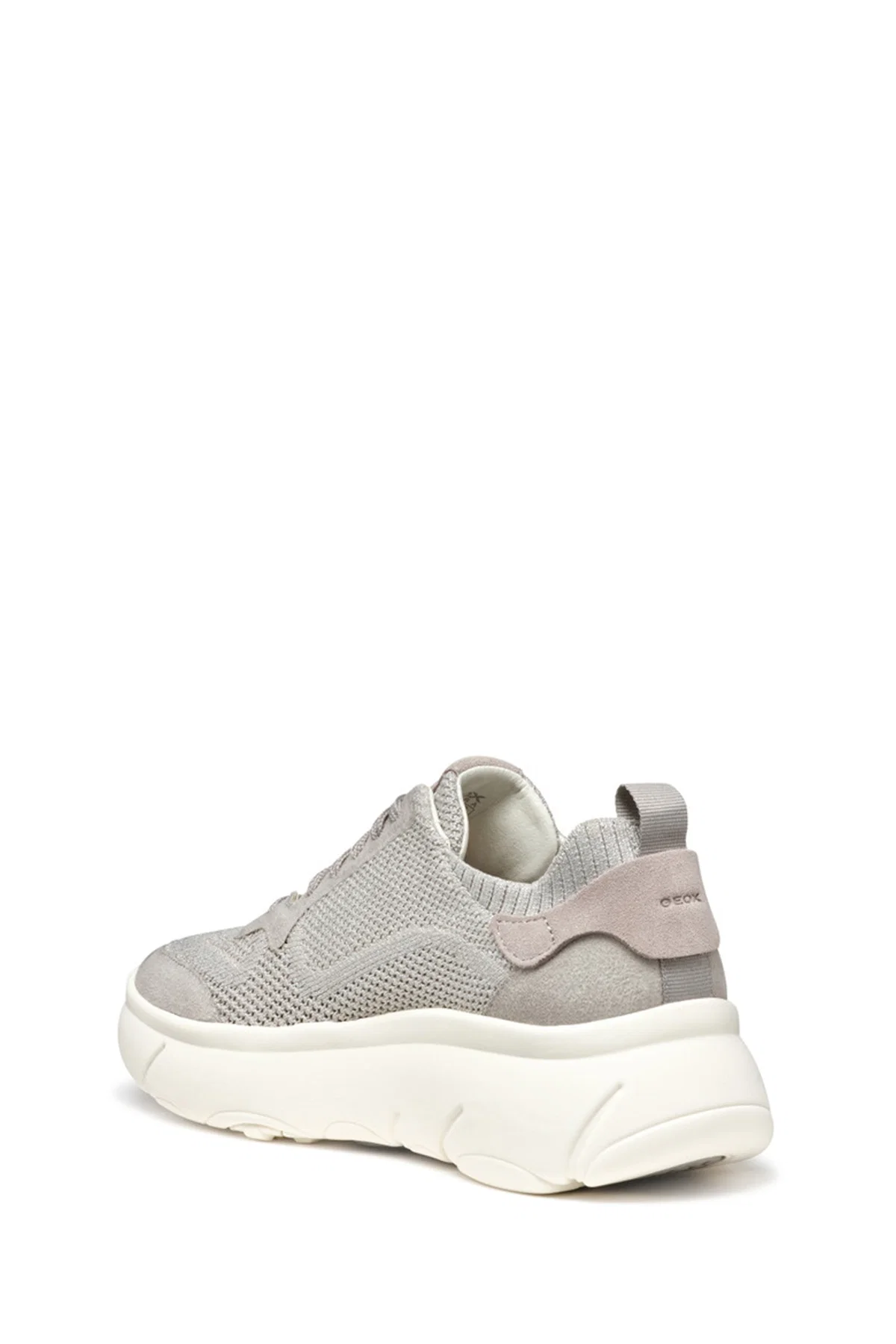 Geox Kadın Gri D Nebula 2.0 X A - Knit.Tex + Su Bağcıklı Kumaş Sneaker - Image 2