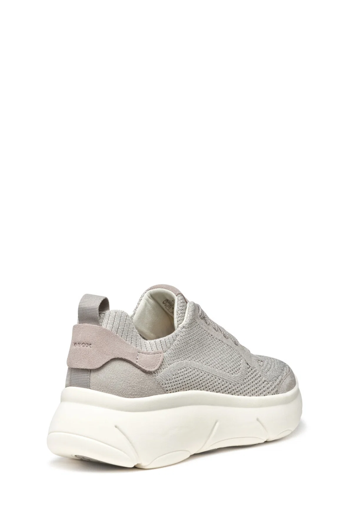 Geox Kadın Gri D Nebula 2.0 X A - Knit.Tex + Su Bağcıklı Kumaş Sneaker - Image 4