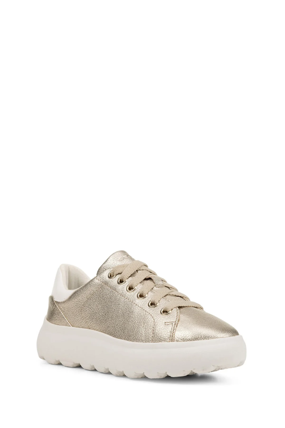 Geox Kadın Gri Spherica Ec4.1 Bağcıklı Deri Sneaker - Image 3