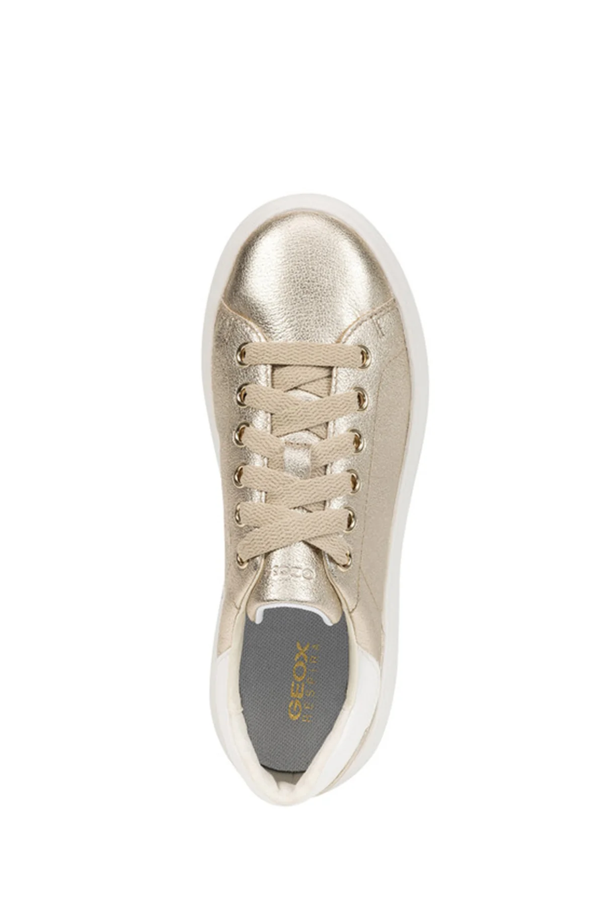Geox Kadın Gri Spherica Ec4.1 Bağcıklı Deri Sneaker - Image 5