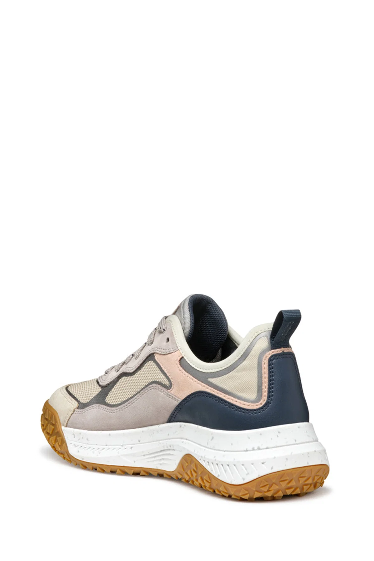 Geox Kadın Kahverengi Oliviera + Grip Bağcıklı Kalın Tabanlı Deri Sneaker - Image 4