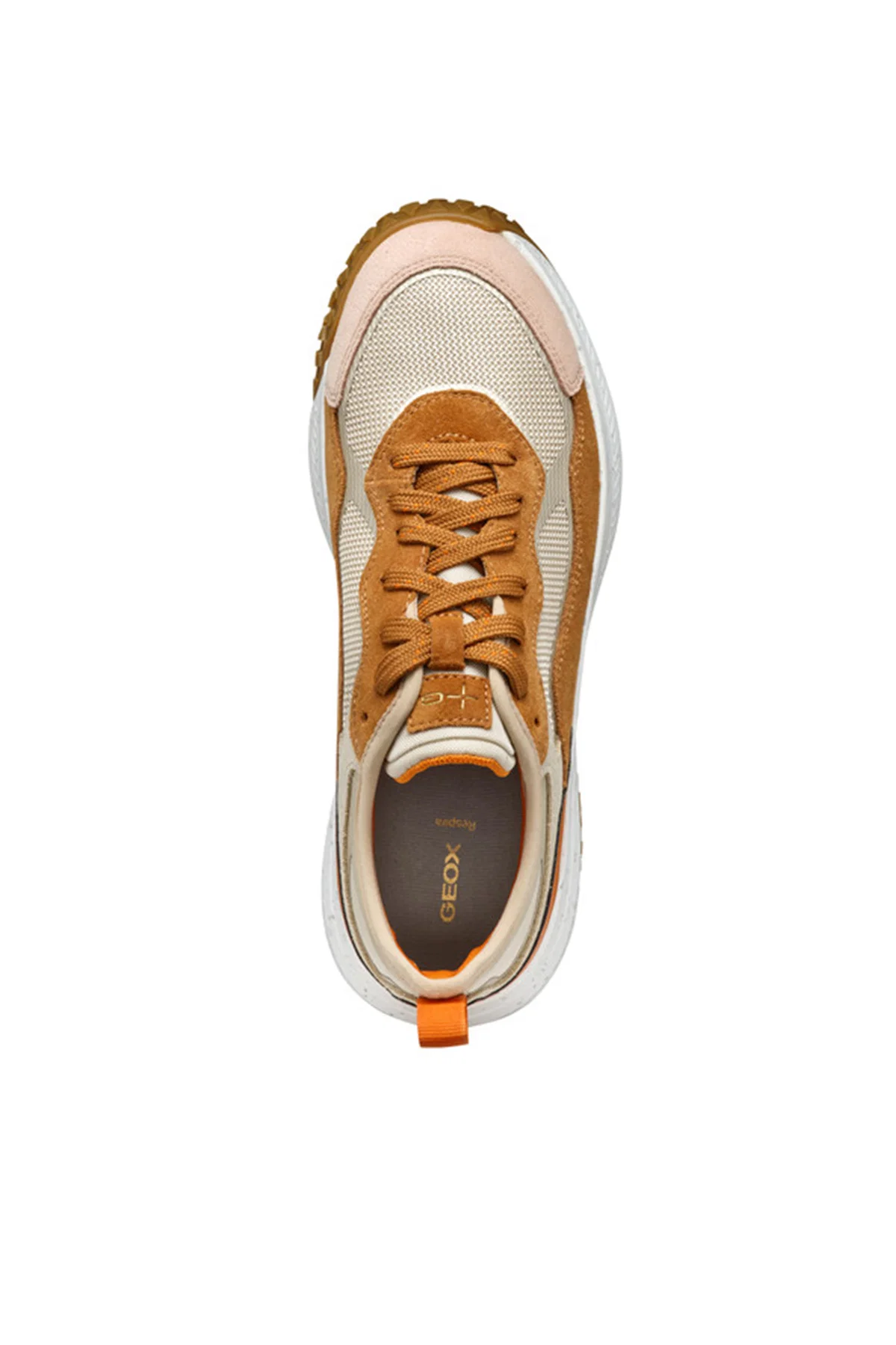 Geox Kadın Kahverengi Oliviera + Grip Bağcıklı Kalın Tabanlı Deri Sneaker - Image 6