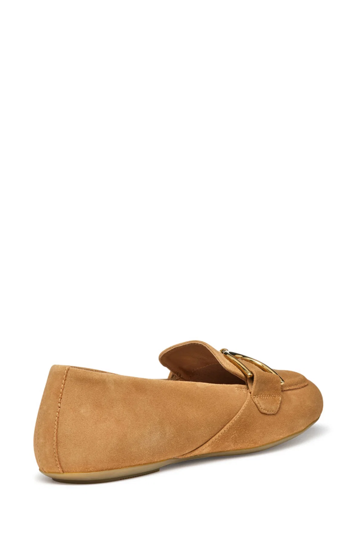 Geox Kadın Kahverengi Palmaria Süet Deri Loafer - Image 4