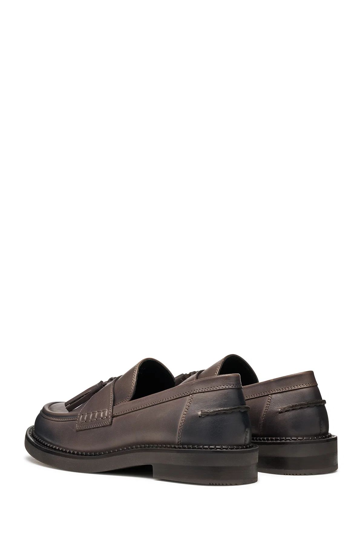 Geox Kadın Kahverengi Serilda Deri Maskülen Loafer - Image 5