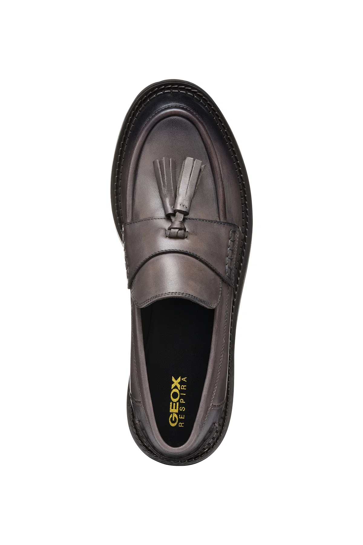 Geox Kadın Kahverengi Serilda Deri Maskülen Loafer - Image 9