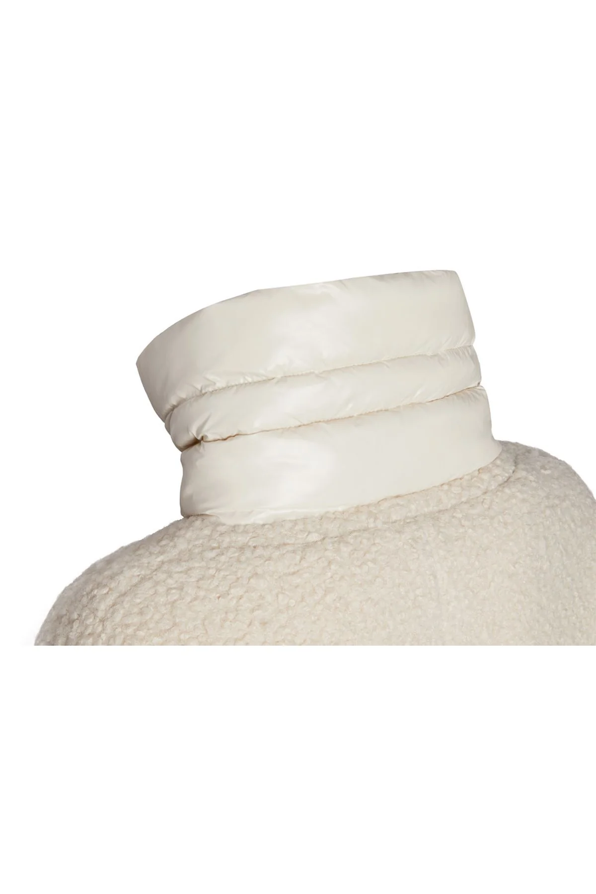 Geox Kadın Krem Calithe Oversize Teddy Kaban - Image 4