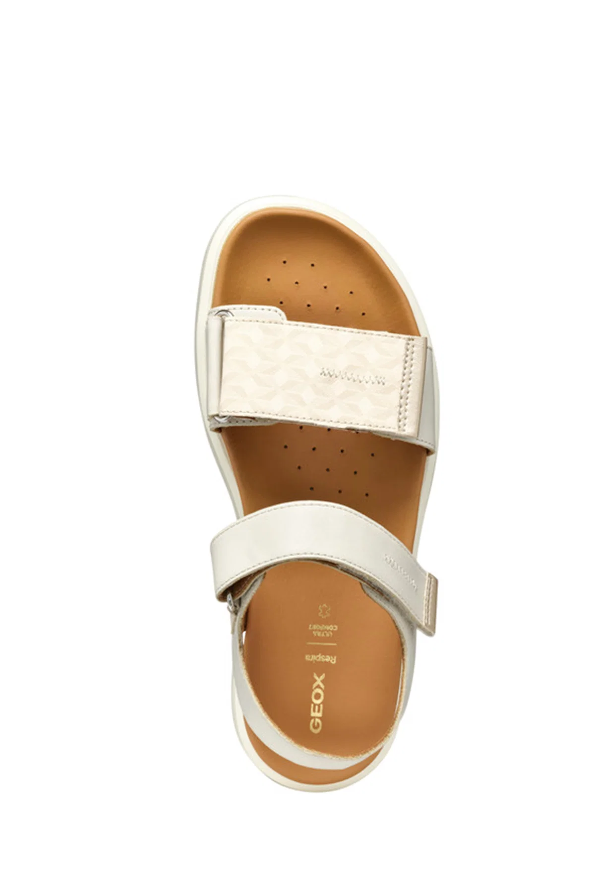 Geox Kadın Krem D Xand 2S E - Smo. Lea + Pear Bantlı Deri Sandalet - Image 5