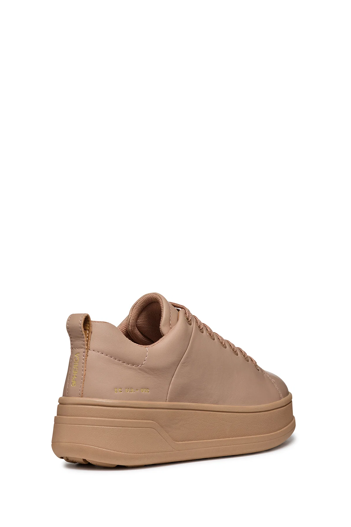 Geox Kadın Krem Spherica Ecub-2 Bağcıklı Deri Sneaker - Image 2