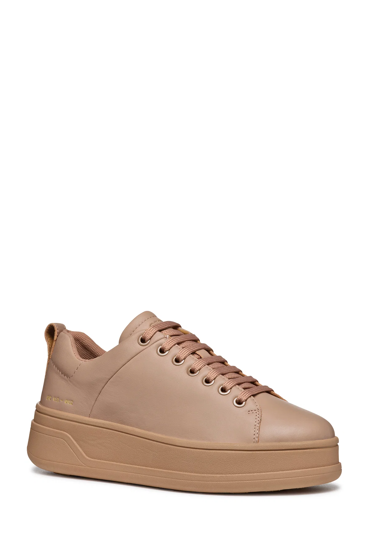 Geox Kadın Krem Spherica Ecub-2 Bağcıklı Deri Sneaker - Image 3