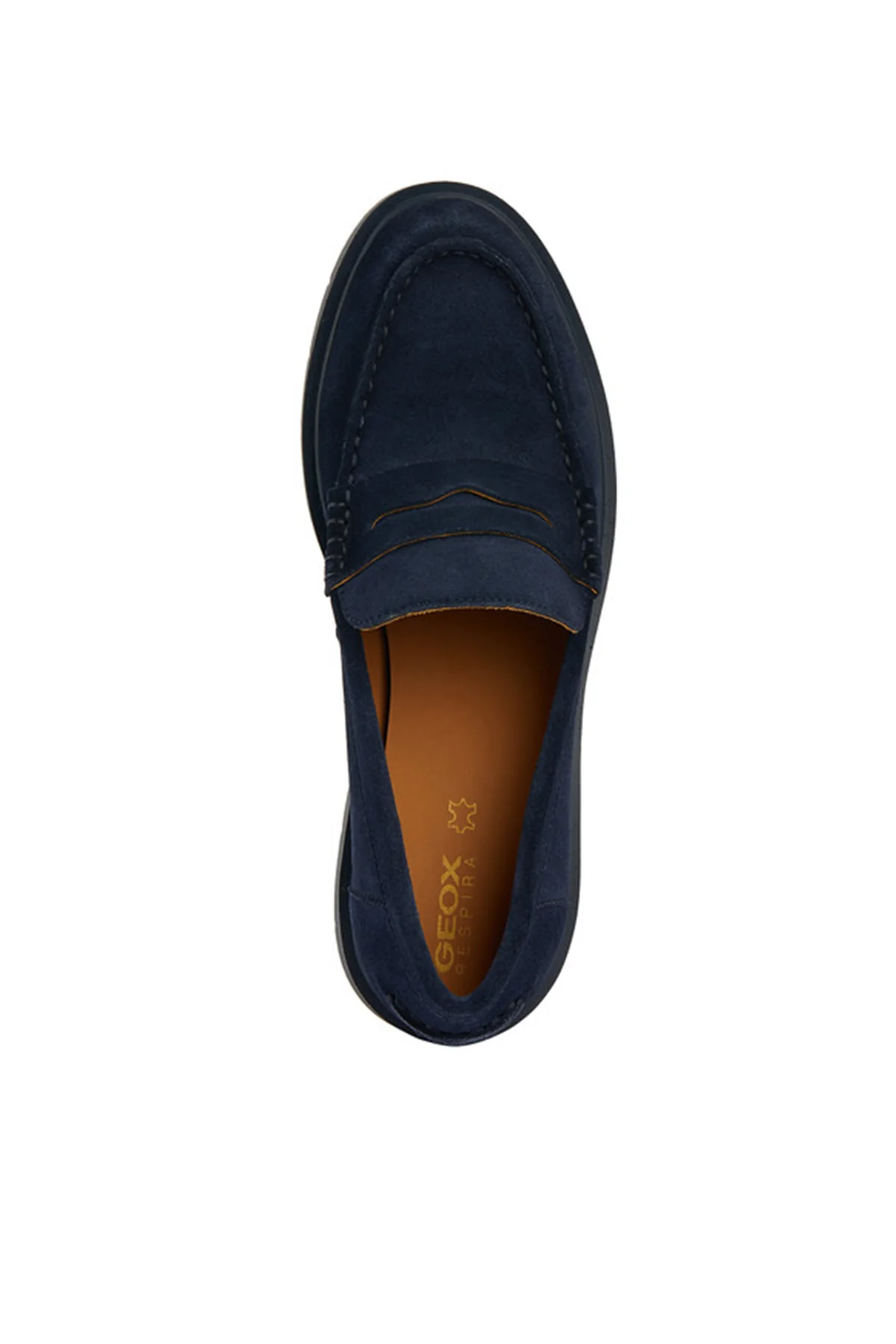 Geox Kadın Lacivert D Spherica Ec1 Süet Deri Maskülen Loafer - Image 6