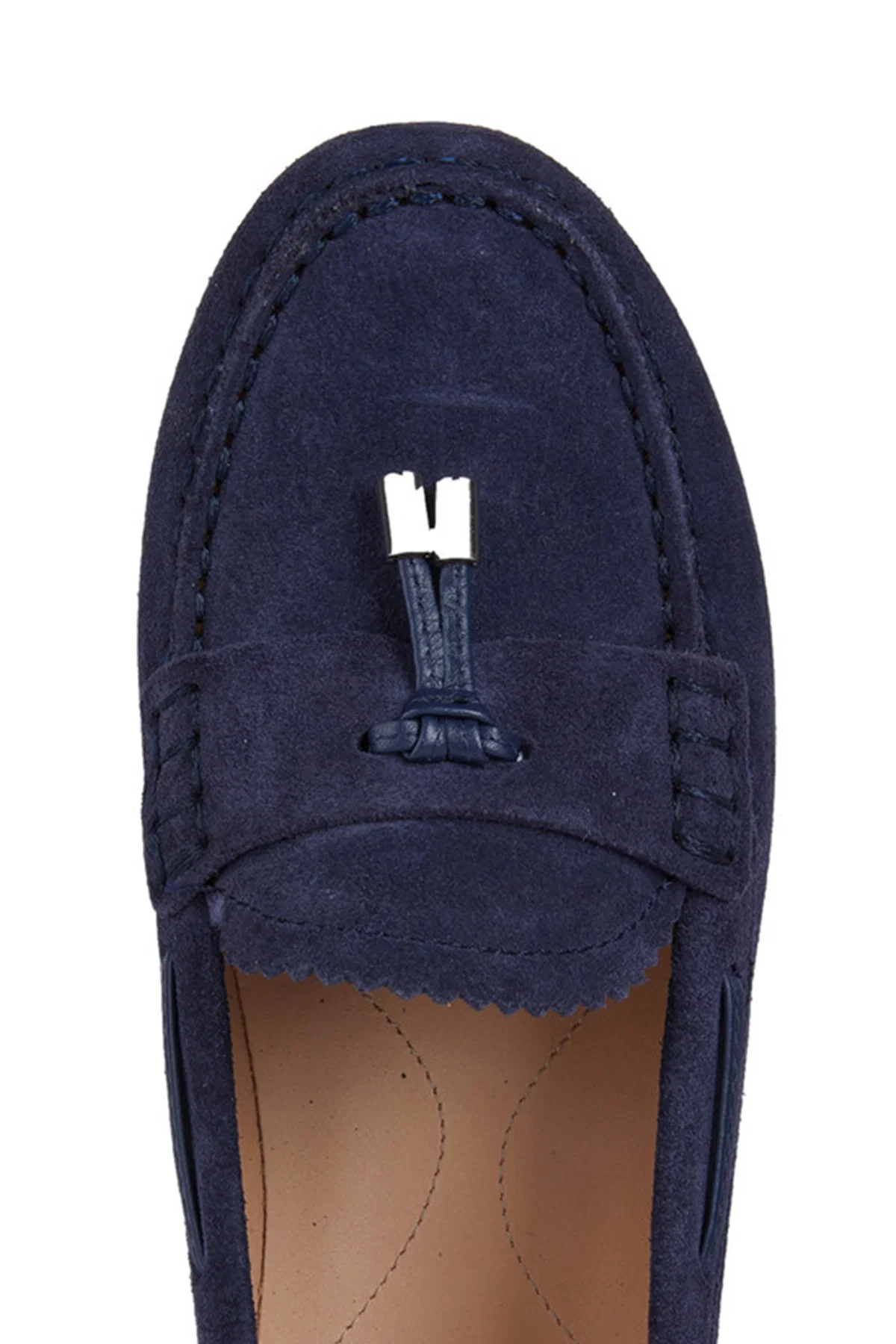 Geox Kadın Lacivert D Vega Moc Püsküllü Süet Deri Loafer - Image 8