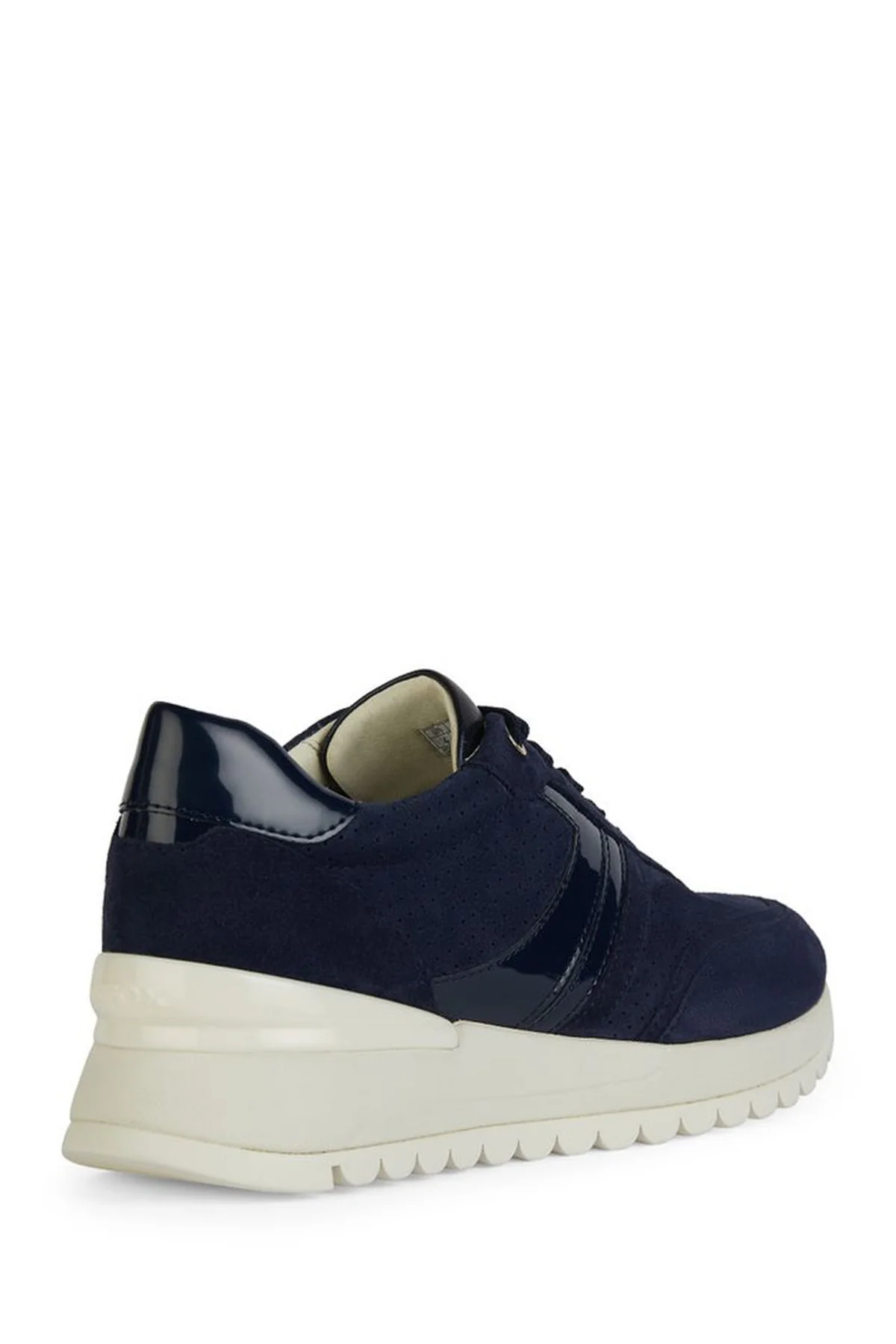 Geox Kadın Lacivert Desya Bağcıklı Deri Sneaker - Image 4