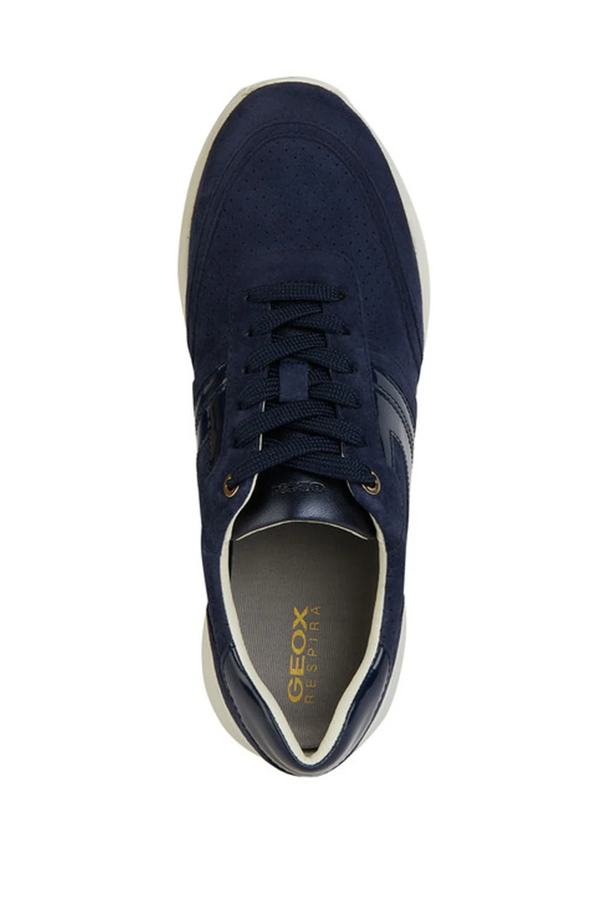 Geox Kadın Lacivert Desya Bağcıklı Deri Sneaker - Image 5