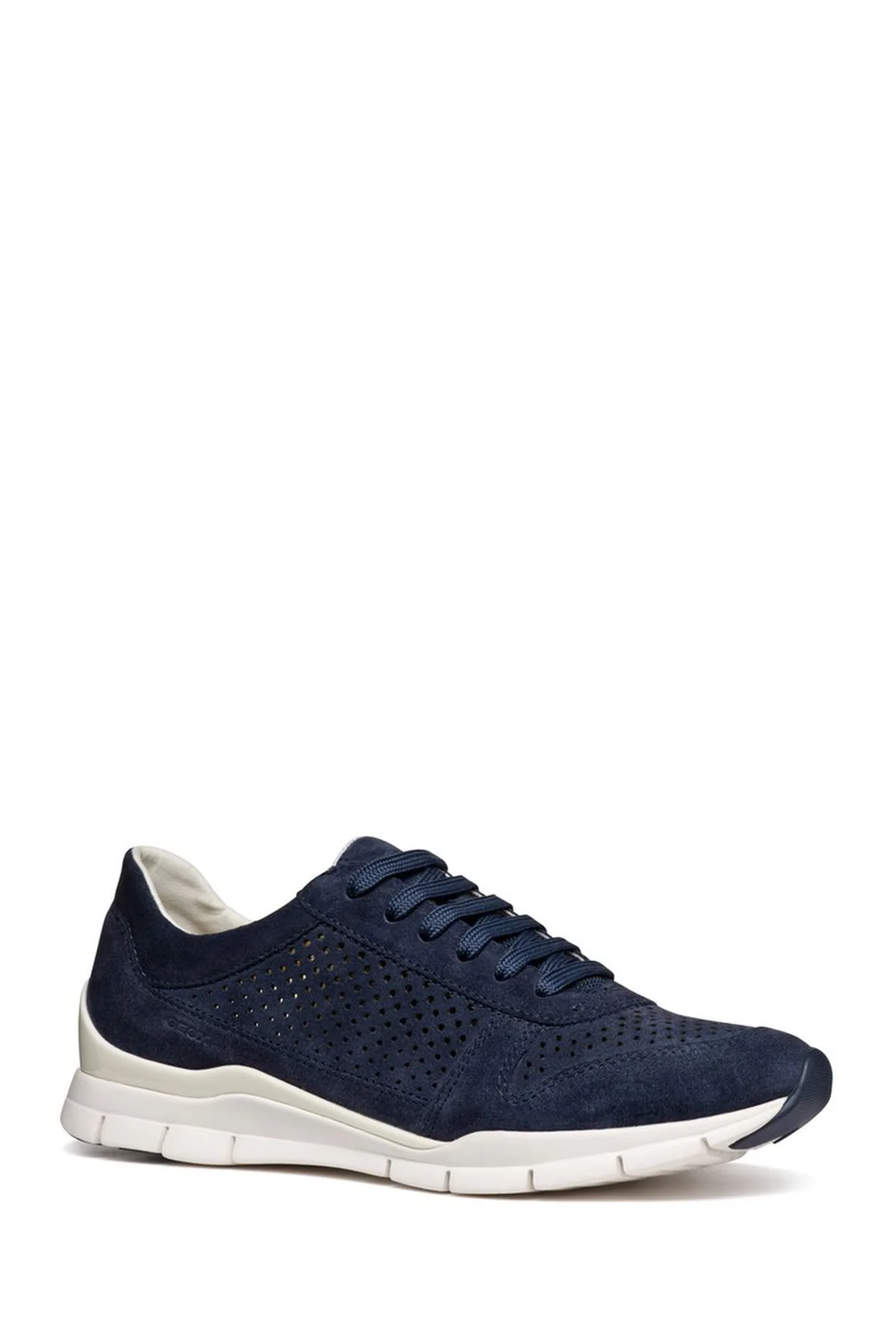 Geox Kadın Lacivert Sukie Bağcıklı Süet Deri Sneaker - Image 3