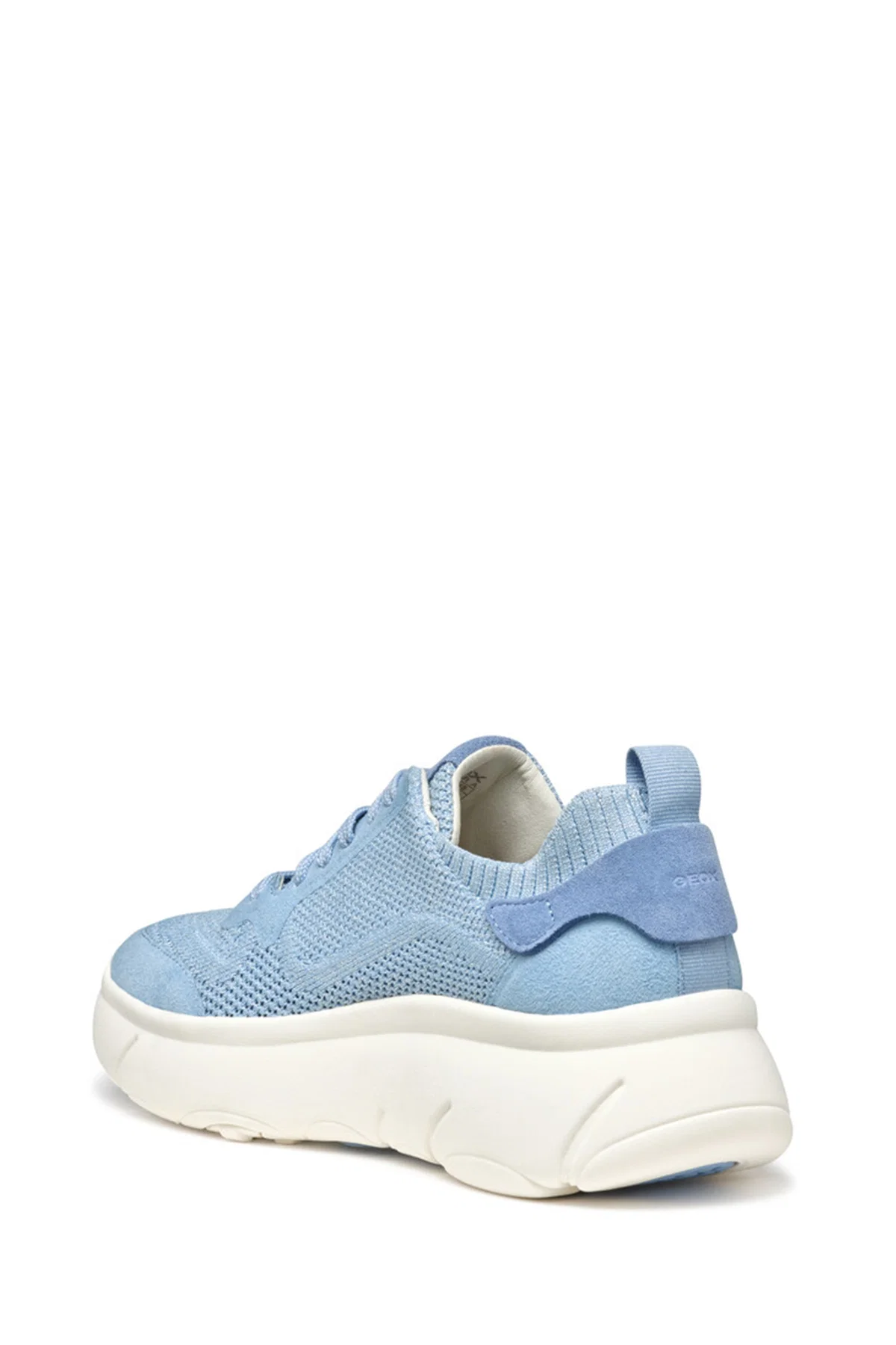 Geox Kadın Mavi D Nebula 2.0 X A Bağcıklı Kalın Tabanlı Kumaş Sneaker - Image 4