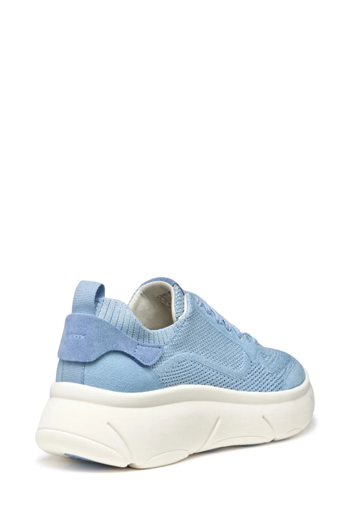 Geox Kadın Mavi D Nebula 2.0 X A Bağcıklı Kalın Tabanlı Kumaş Sneaker - Image 5