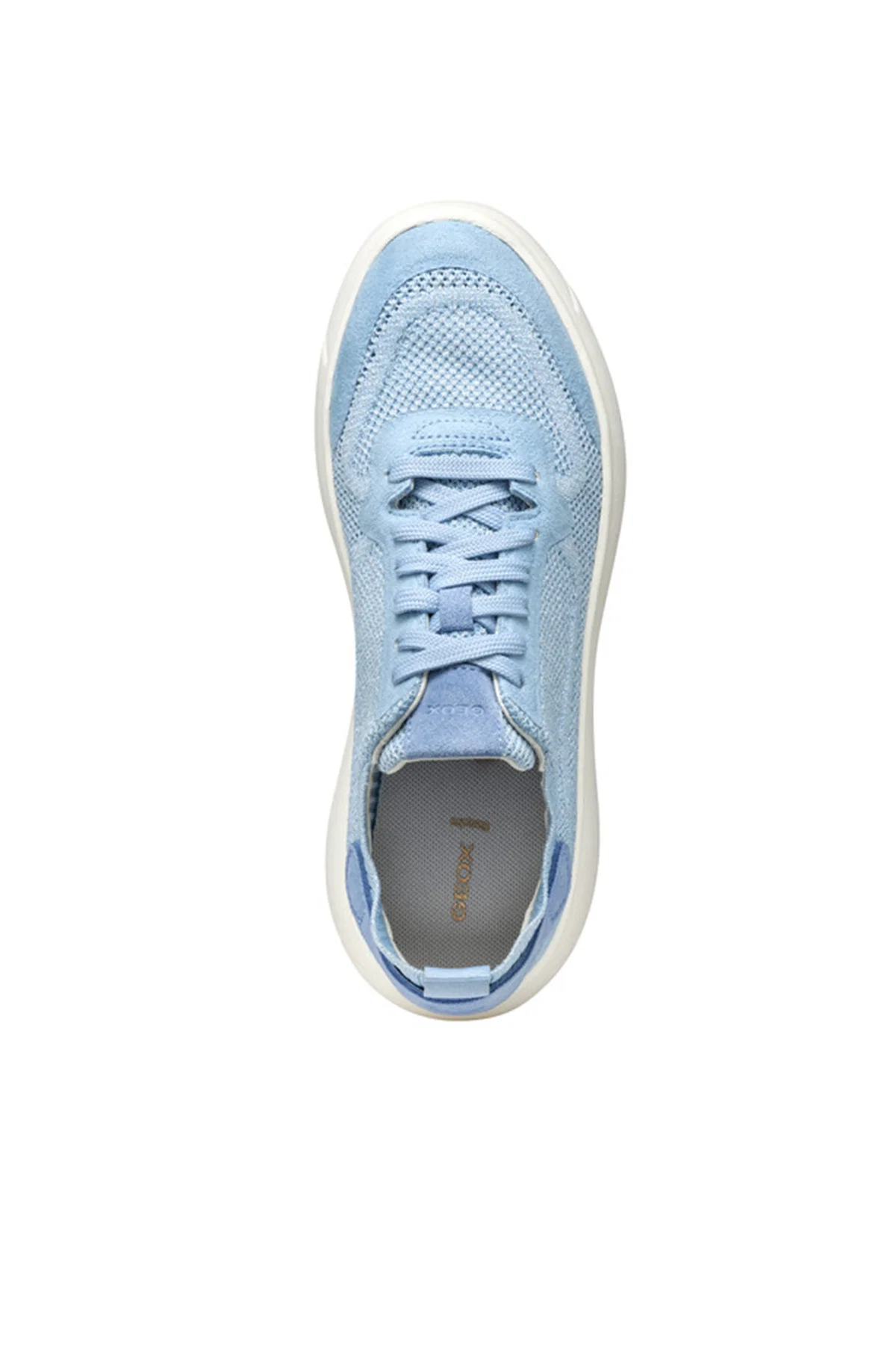 Geox Kadın Mavi D Nebula 2.0 X A Bağcıklı Kalın Tabanlı Kumaş Sneaker - Image 6