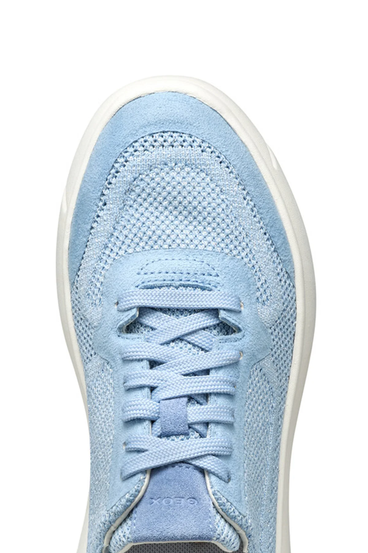 Geox Kadın Mavi D Nebula 2.0 X A Bağcıklı Kalın Tabanlı Kumaş Sneaker - Image 8