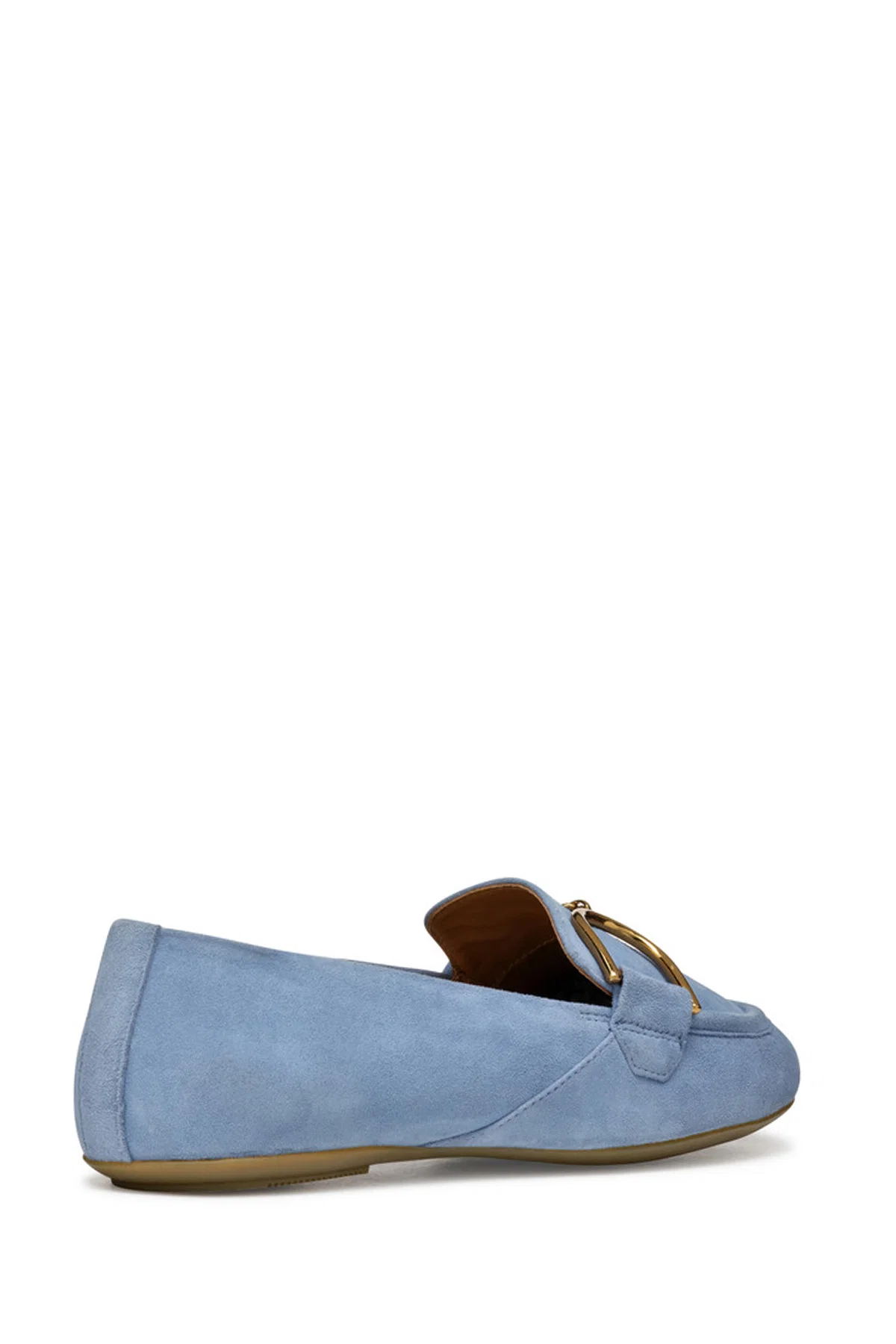 Geox Kadın Mavi Palmaria Süet Deri Loafer - Image 4