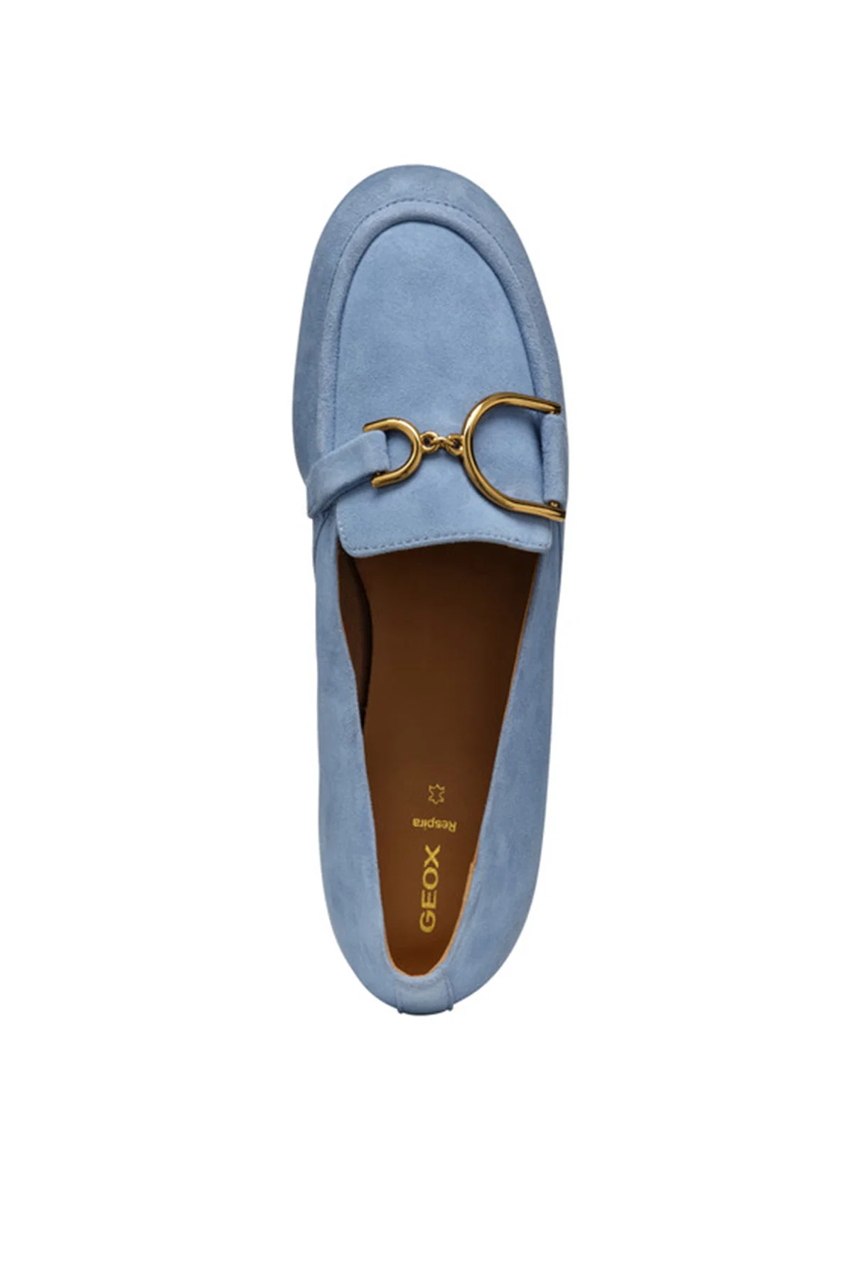 Geox Kadın Mavi Palmaria Süet Deri Loafer - Image 5