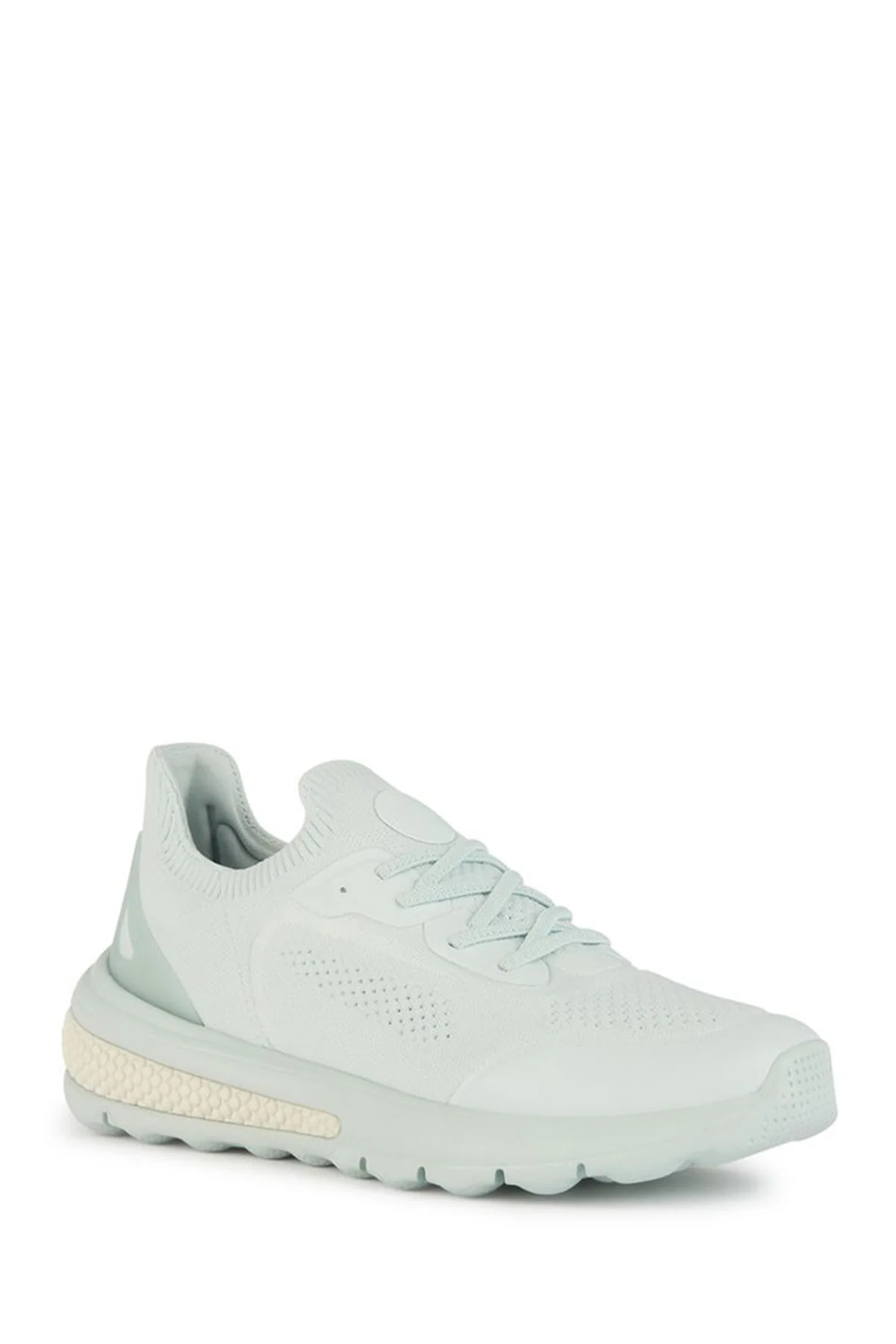 Geox Kadın Mavi Spherica Actif Kalın Tabanlı Bağcıklı Kumaş Sneaker - Image 3