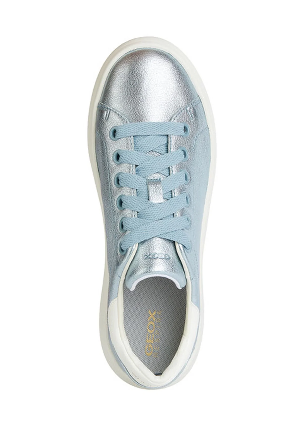 Geox Kadın Mavi Spherica Ec4.1 Bağcıklı Deri Sneaker - Image 5