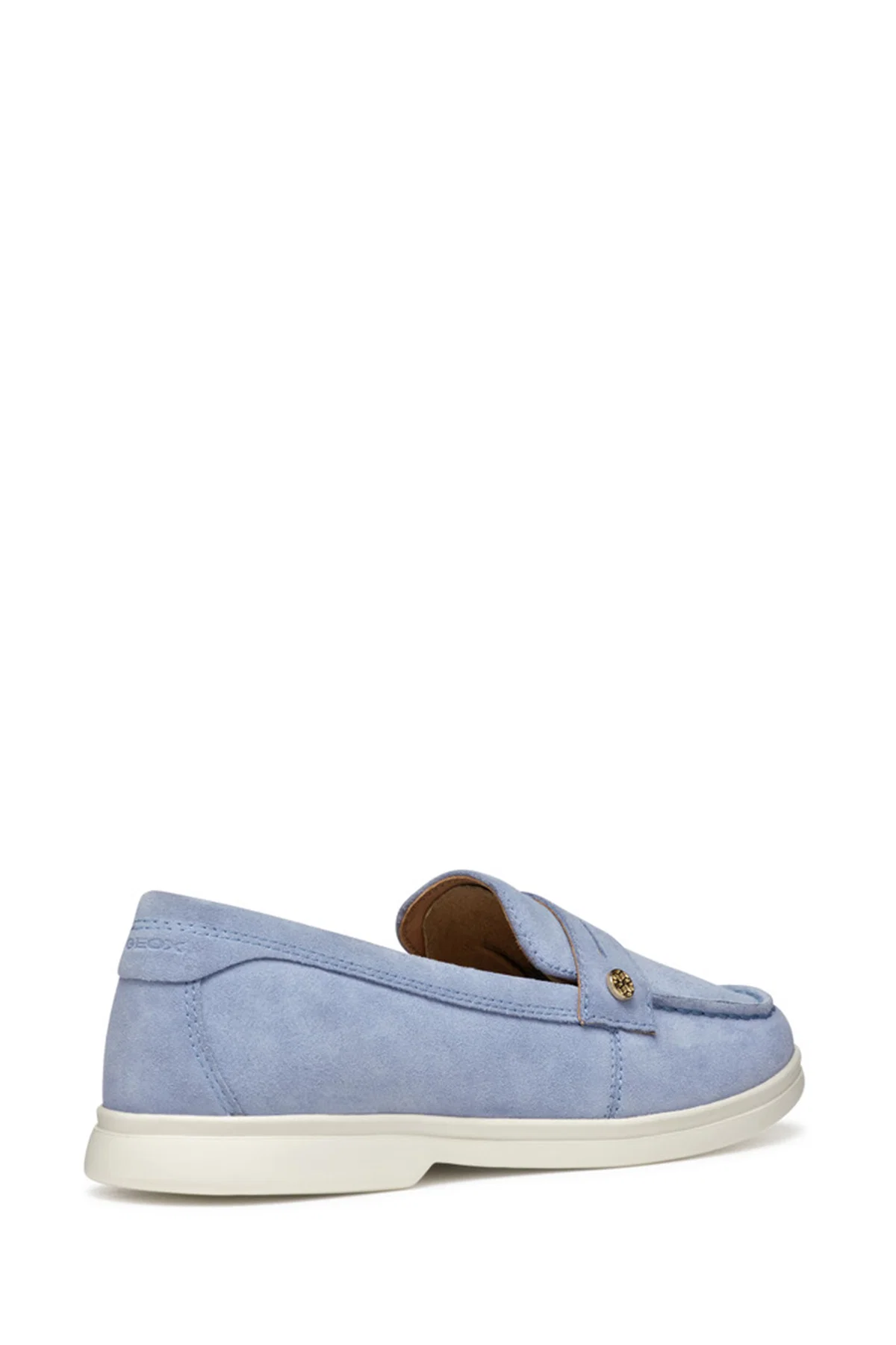 Geox Kadın Mavi Xand 3 Süet Deri Maskülen Loafer - Image 4