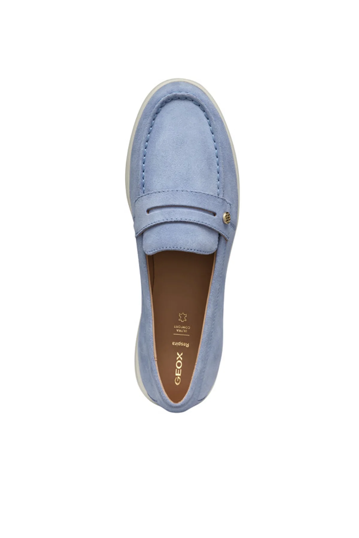 Geox Kadın Mavi Xand 3 Süet Deri Maskülen Loafer - Image 5