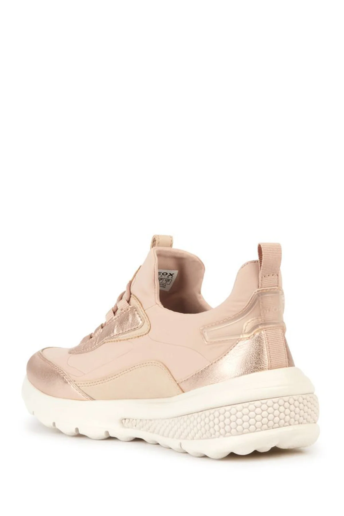 Geox Kadın Pembe Spherica Actif Bağcıklı Deri Sneaker - Image 4
