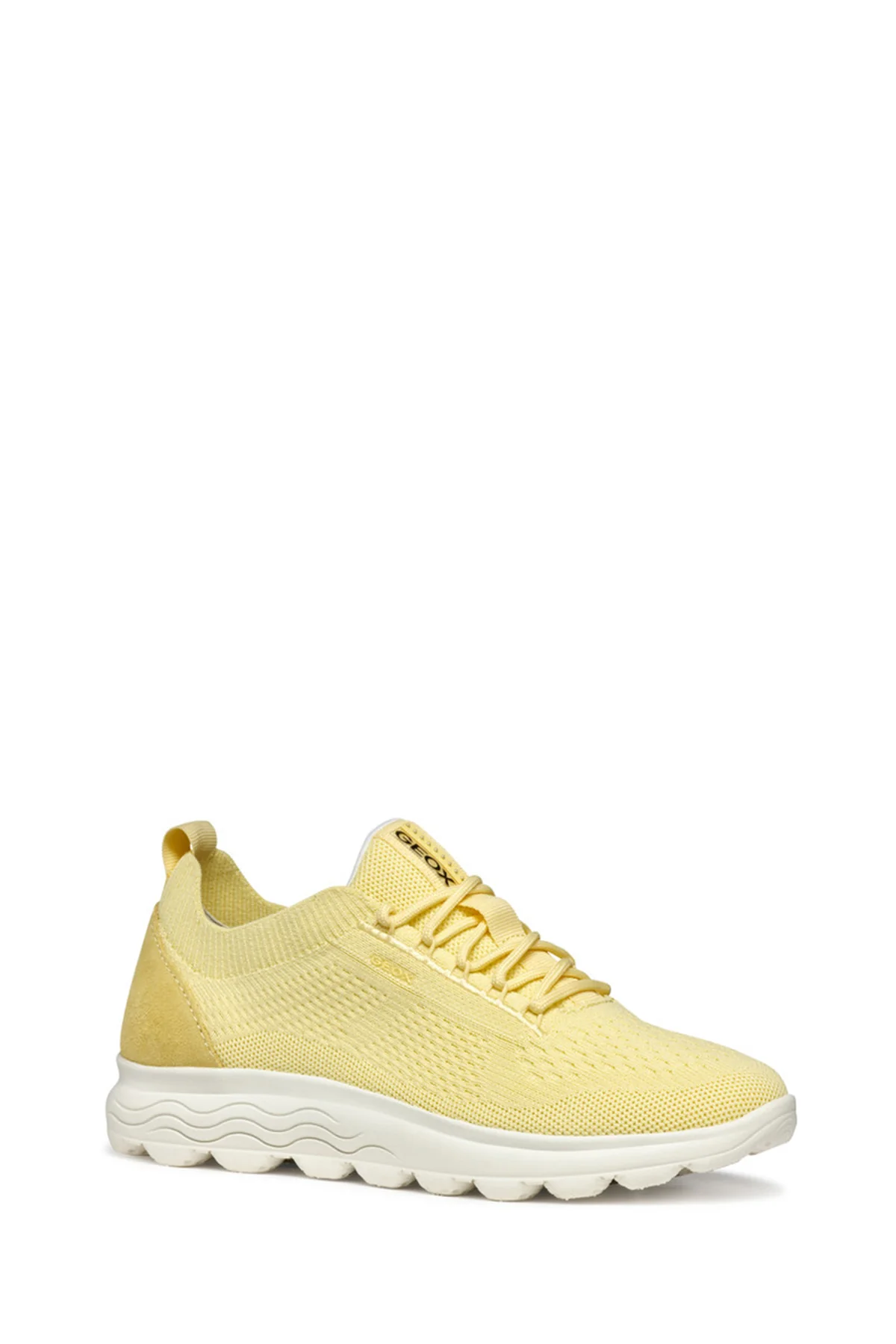 Geox Kadın Sarı D Spherica A - Knitt. Text + Sue Bağcıklı Kumaş Sneaker - Image 2
