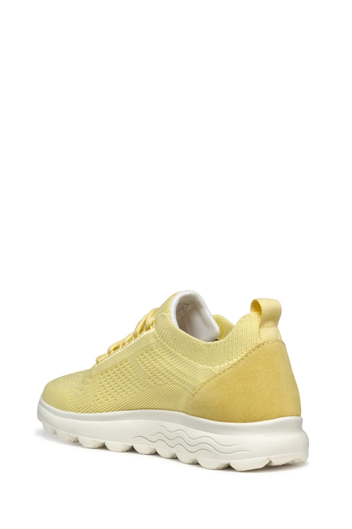 Geox Kadın Sarı D Spherica A - Knitt. Text + Sue Bağcıklı Kumaş Sneaker - Image 3