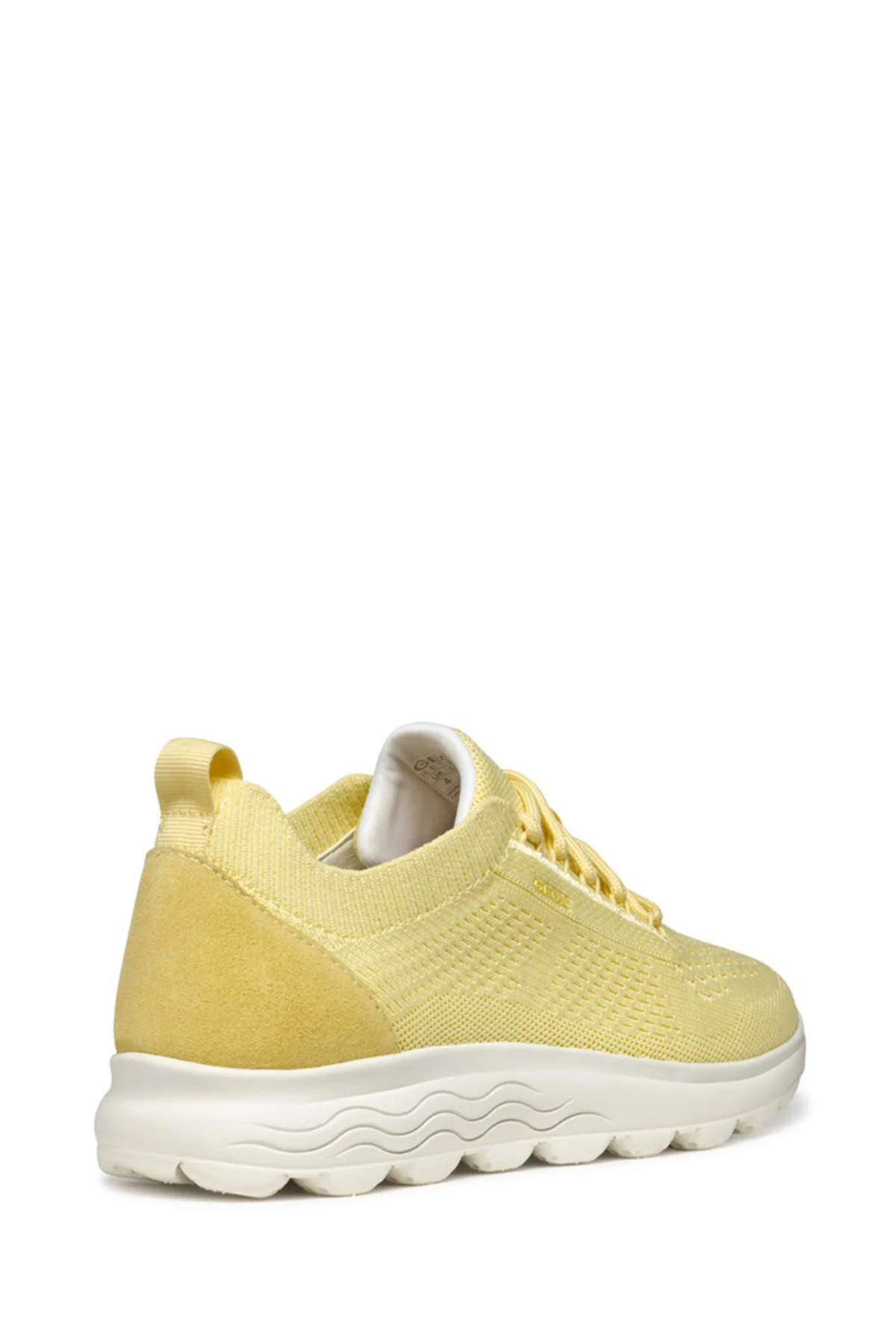 Geox Kadın Sarı D Spherica A - Knitt. Text + Sue Bağcıklı Kumaş Sneaker - Image 4